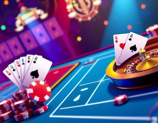 Live dealer blackjack table at new pakong